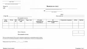 Что значит расширенная выписка из банка в Шелл