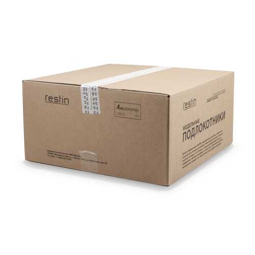 Автоподлокотник RESTIN для NISSAN Terrano, 2014-; RENAULT Duster, 2011-, черный, экокожа в Шелл