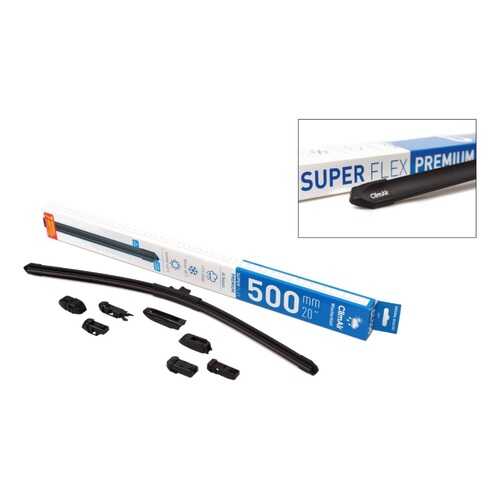 Щетка стеклоочистителя adapter Kit ClimAir SUPER FLEX PREMIUM 20 (500mm), 7 переходников в Шелл