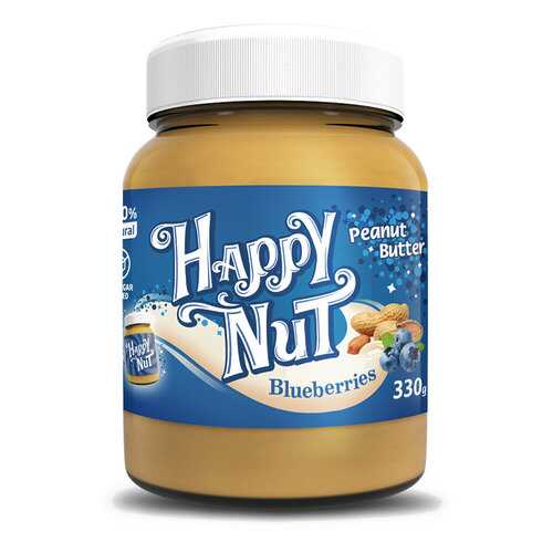 Арахисовая паста Happy Life Happy Nut с черникой 330 г в Шелл