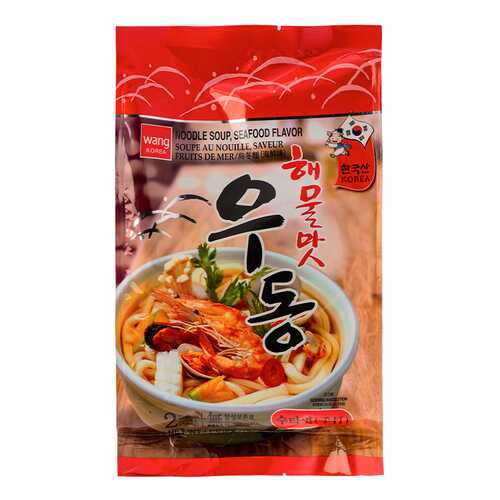 Лапша Sukina Удон со вкусом морепродуктов 424г Южная Корея в Шелл