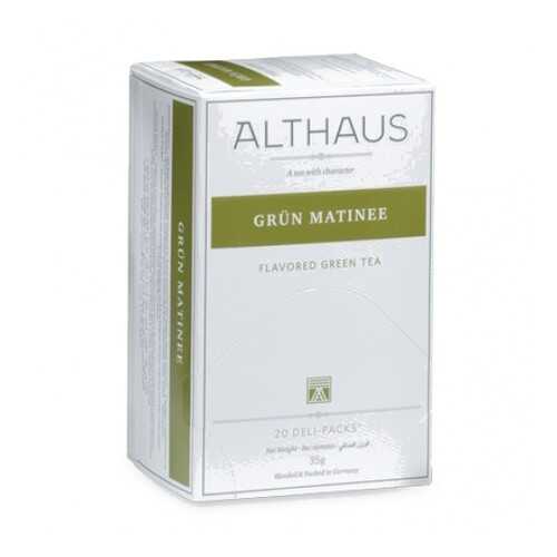 Чай Althaus Grun Matinee Deli Pack 20*1.75 г в Шелл