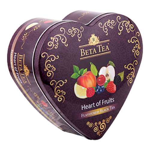 Чай Beta Tea фруктовое сердце в музыкальной шкатулке черный ассорти 40 пакетиков в Шелл