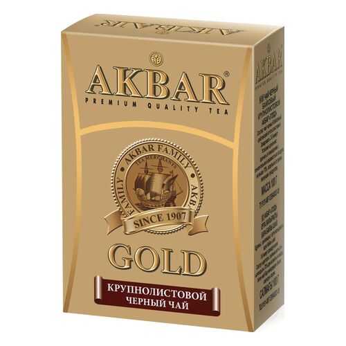 Чай черный Akbar gold крупнолистовой 100 г в Шелл