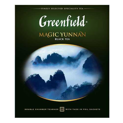 Чай черный Greenfield Magic Yunnan 100 пакетиков в Шелл