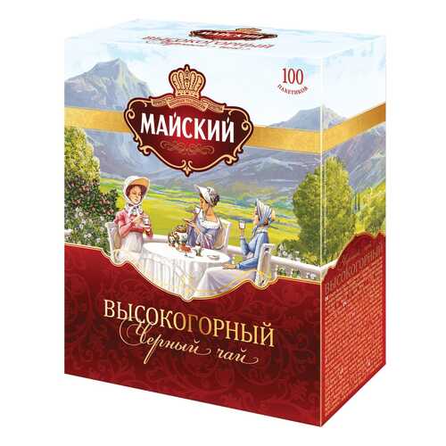 Чай черный Майский высокогорный 100 пакетиков в Шелл