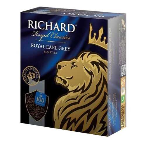 Чай черный Richard royal earl grey 100 пакетиков в Шелл