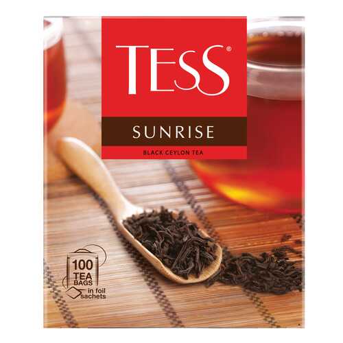 Чай черный Tess Sunrise 100 пакетиков в Шелл