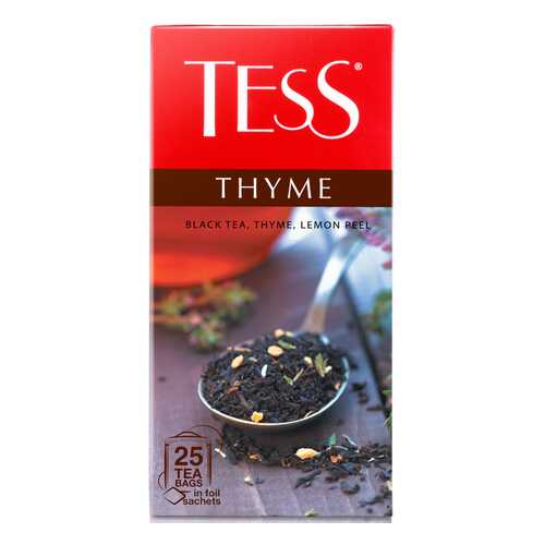 Чай черный Tess Thyme 25 пакетиков в Шелл