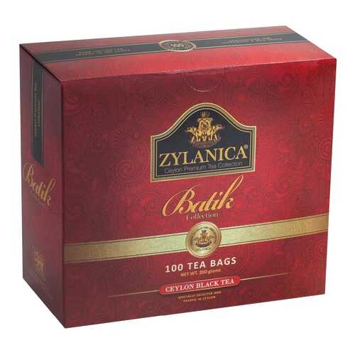 Чай черный Zylanica batik design 100 пакетиков в Шелл