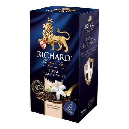Чай Richard Royal Black Jasmine черный с жасмином 25 пакетиков в Шелл