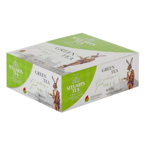 Чай зеленый Steuarts green tea royal 100 пакетиков в Шелл