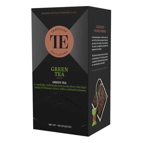 Чай зеленый Teahouse Exclusives Green Tea 15 пакетиков 40 г в Шелл