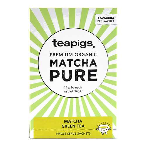 Чай зеленый Teapigs матча organic 14*1 г в Шелл