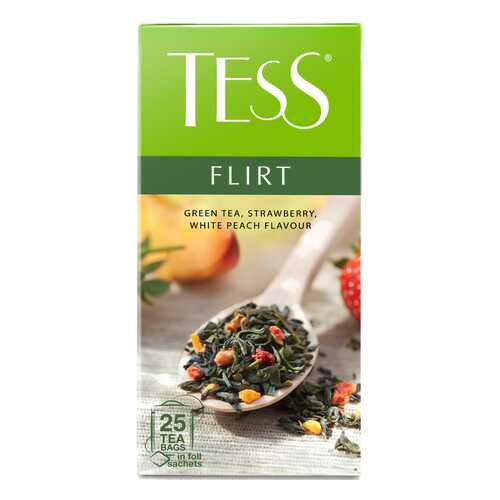 Чай зеленый Tess Flirt 25 пакетиков в Шелл