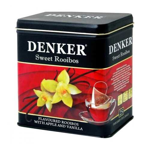 Чайный напиток Denker Sweet Roibos ройбуш с добавками 25 пирамидок в Шелл