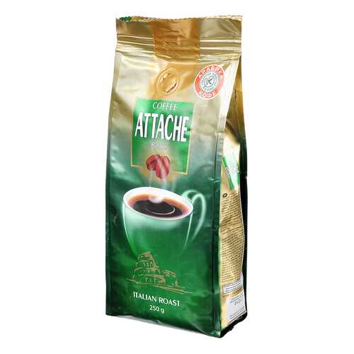 Кофе куппо Attache итальянской обжарки зерно 250 г в Шелл
