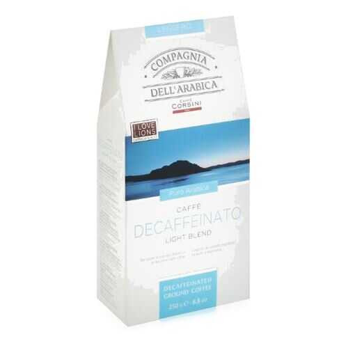 Кофе молотый DellArabica Puro Arabica Decaffeinato в Шелл