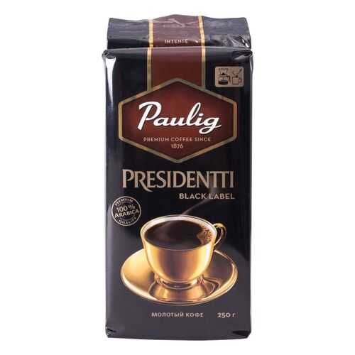 Кофе молотый Paulig presidentti black label 250 г в Шелл