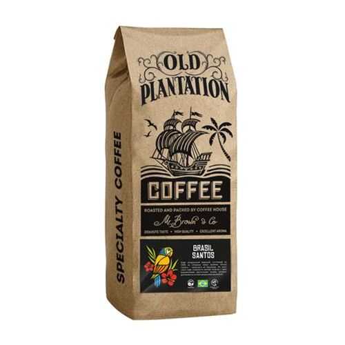 Кофе Old Plantation Specialty Coffee Brasil Santos в зернах 250 г в Шелл