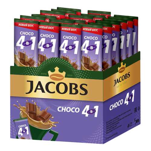 Кофе растворимый Jacobs 4в1 choco 24 стика в Шелл