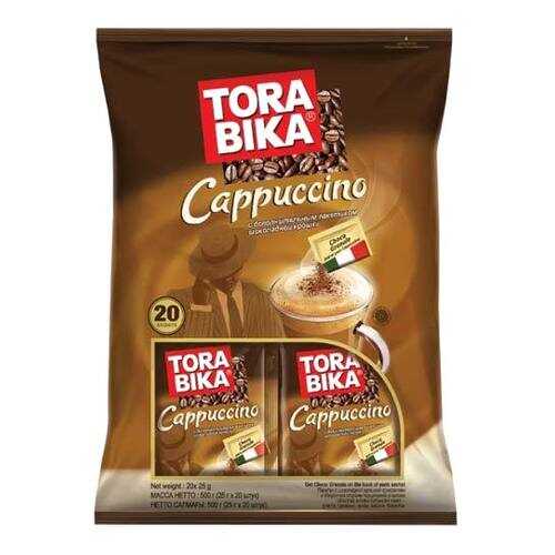 Кофе растворимый Tora bika Cappuccino 3 в 1 с шоколадной крошкой 20 шт 25 г в Шелл