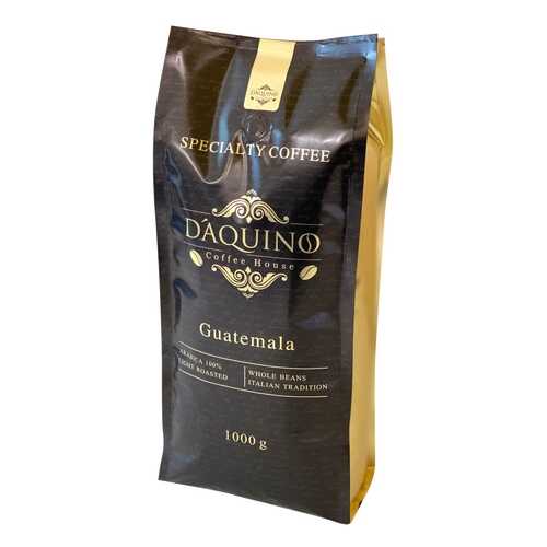 Кофе в зернах DAQUINO 100% светлая обжарка Арабика Гватемала Спешиалти (Specialty) 1000 г в Шелл