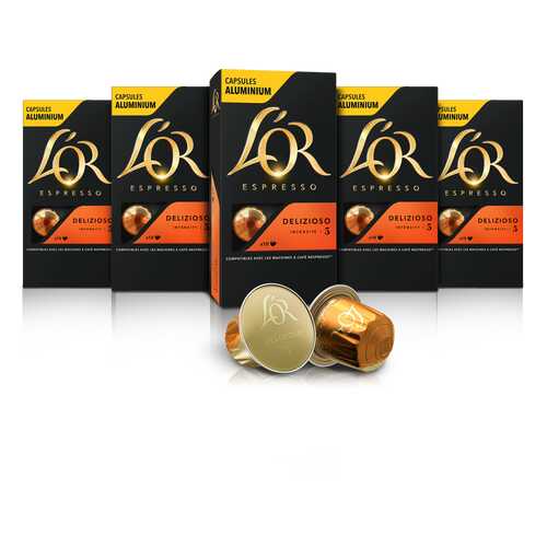 Набор кофе в капсулах L’OR Espresso Delizioso 10 упаковок в Шелл