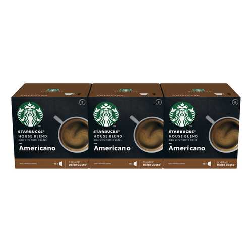 STARBUCKS House Blend Americano Капсулы для системы NESCAFE Dolce Gusto 12 шт в Шелл