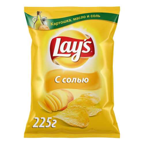 Картофельные чипсы Lays с солью 225 г в Шелл