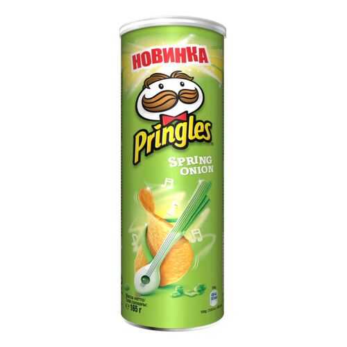 Картофельные чипсы Pringles зеленый лук 165 г в Шелл