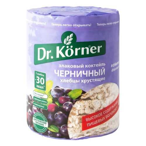 Хлебцы хрустящие Dr.Kоrner злаковый коктейль черничный 100 г в Шелл