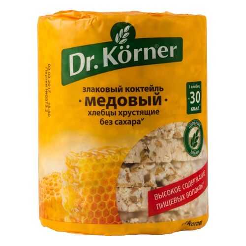 Хлебцы хрустящие Dr.Kоrner злаковый коктейль медовый 100 г в Шелл