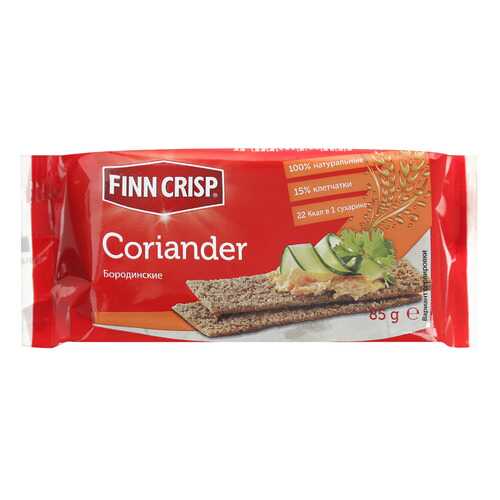 Сухарики Finn Crisp бородинские с кориандром 85 г в Шелл