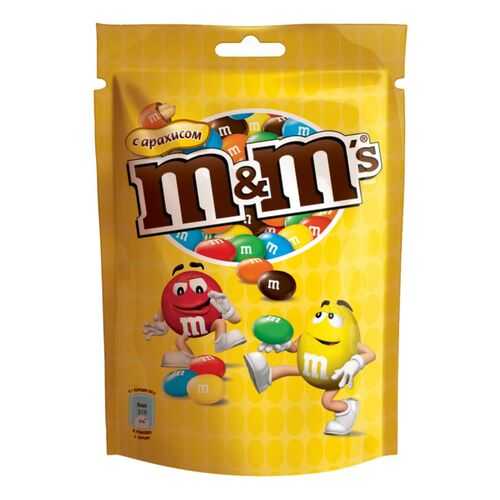 Драже M&Ms с арахисом и молочным шоколадом 130 г в Шелл