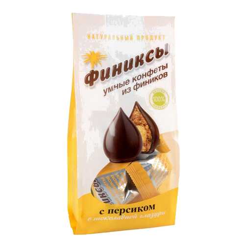 Конфеты из фиников Финиксы в шоколадной глазури с персиком 180 г в Шелл