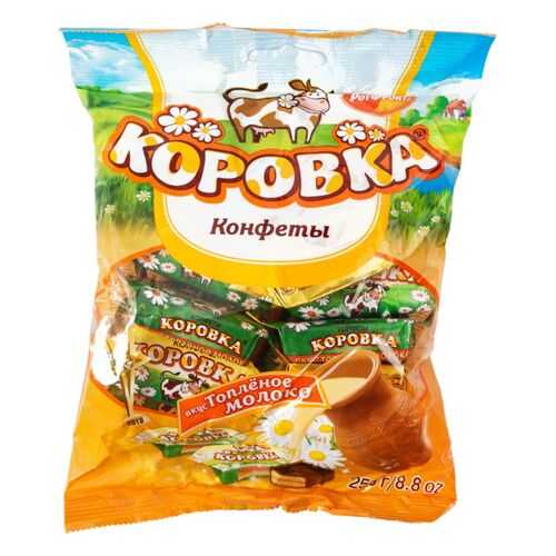 Конфеты Коровка вкус топленое молоко 250 г в Шелл