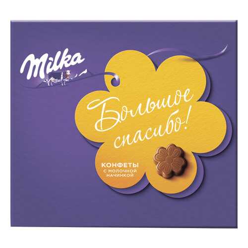 Конфеты Milka молочный шоколад с молочной начинкой 110 г в Шелл