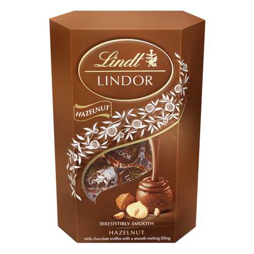 Набор конфет Lindt lindor молочный шоколад с кусочками фундука 200 г в Шелл