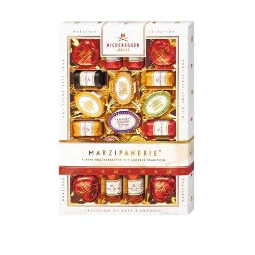 Набор конфет NIEDEREGGER Марцмпанерия из марципана в горьком шоколаде 50% какао 270г в Шелл