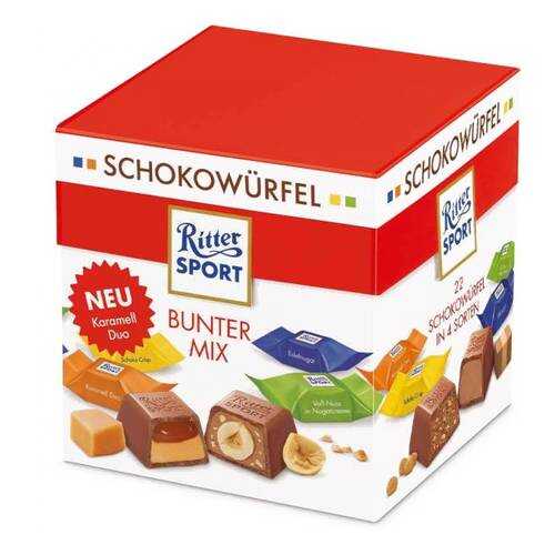 Набор конфет Ritter Sport Schokowurfel Микс 176г в Шелл