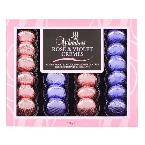 Набор шоколадных конфет Whitakers Chocolates со вкусом розы и фиалки 200 г в Шелл