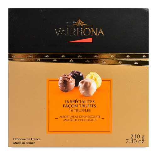 Шоколадные конфеты Valrhona с трюфельной начинкой 210г Франция в Шелл