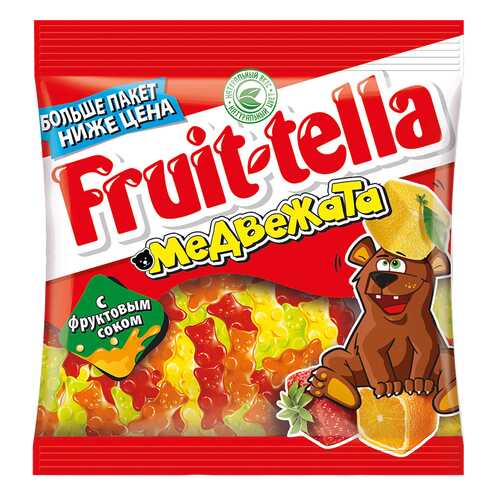 Мармелад Fruit-tella медвежата жевательный с натуральным фруктовым соком 150 г в Шелл