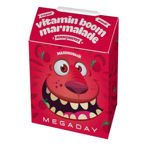 Жевательный мармелад Megaday с витаминами детский иммунитет малина 20 г в Шелл