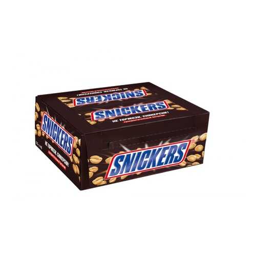 Батончик Snickers шоколадный 50.5 г 48 штук в Шелл
