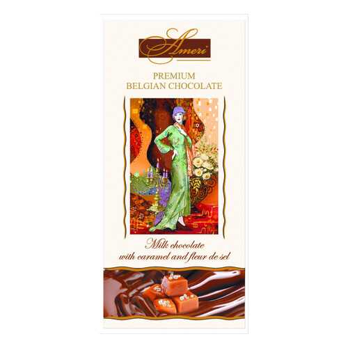 Шоколад Ameri Milk Chocolate with Caramel and Fleur de Sel 31% Cocoa 100 г в Шелл