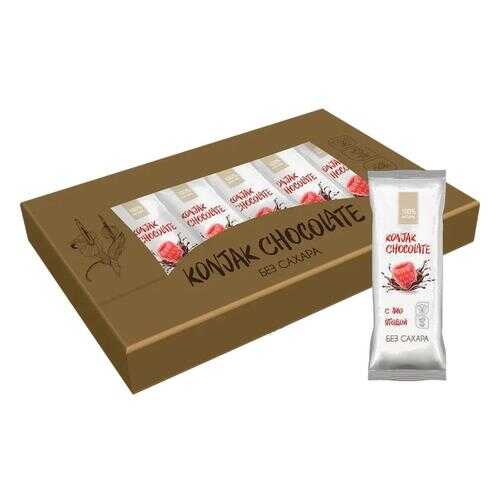 Шоколад без сахара KONJAK CHOCOLATE Малиновый, кор. 10 шт. в Шелл