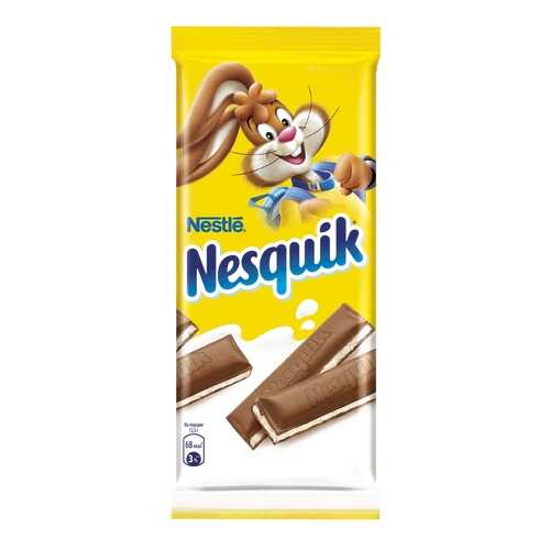 Шоколад молочный Nesquik с молочной начинкой 100 г в Шелл