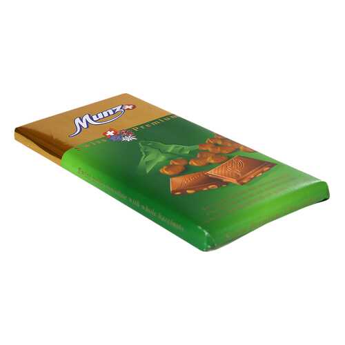 Шоколад Munz молочный с обжаренным фундуком 30% 100 г в Шелл